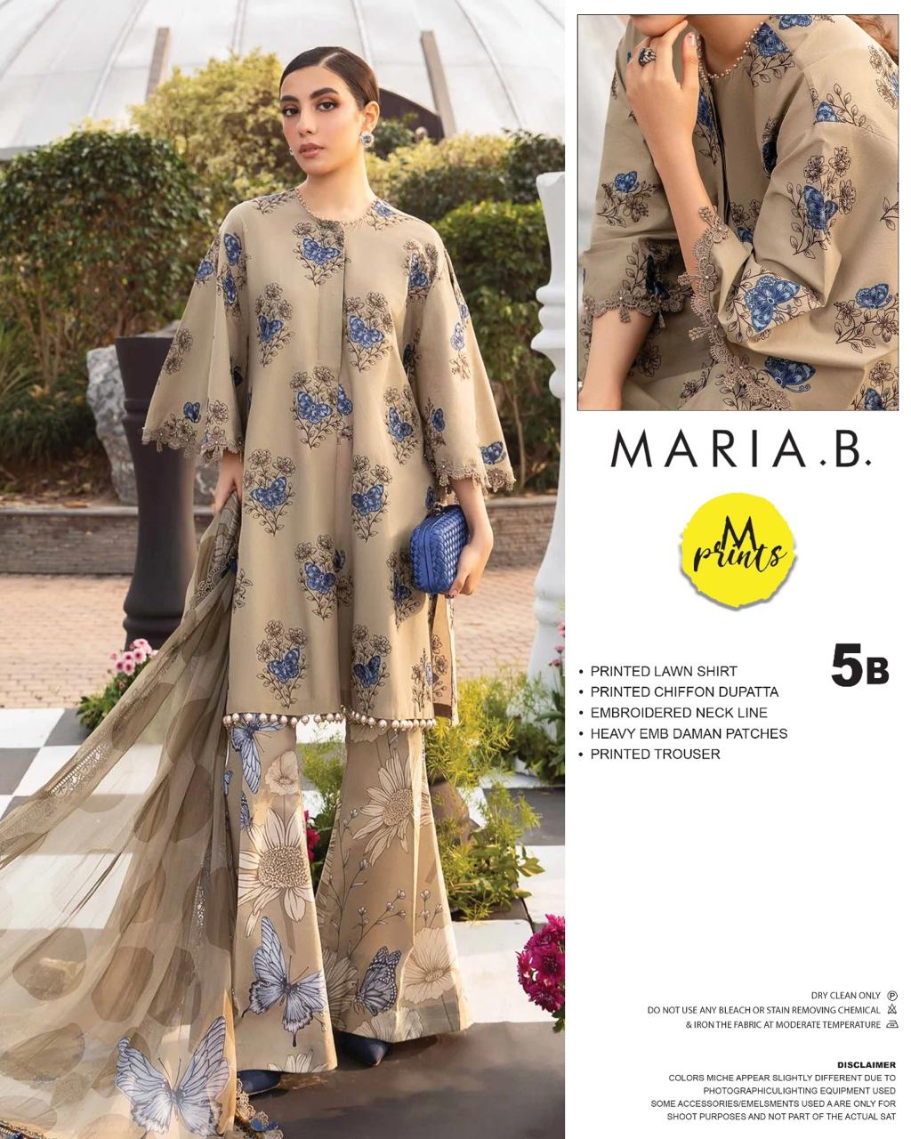 MARIA B PRINTED 3 PIECE LAWN