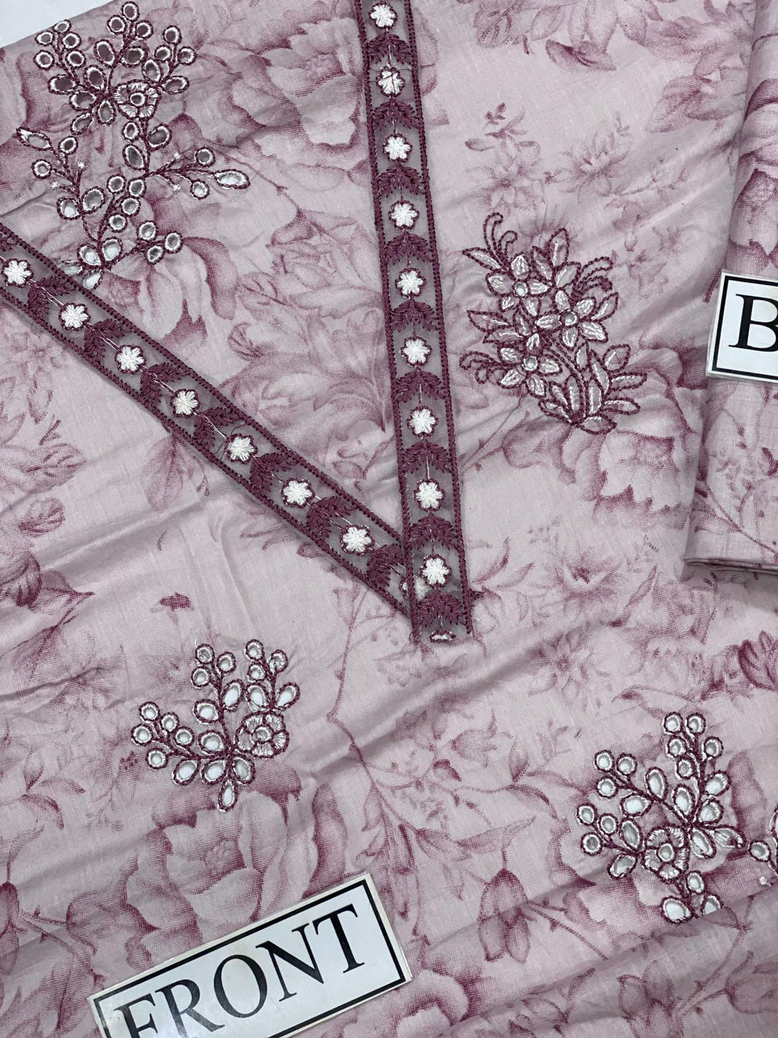 IZNIK EMBROIDERED PRINTED LAWN