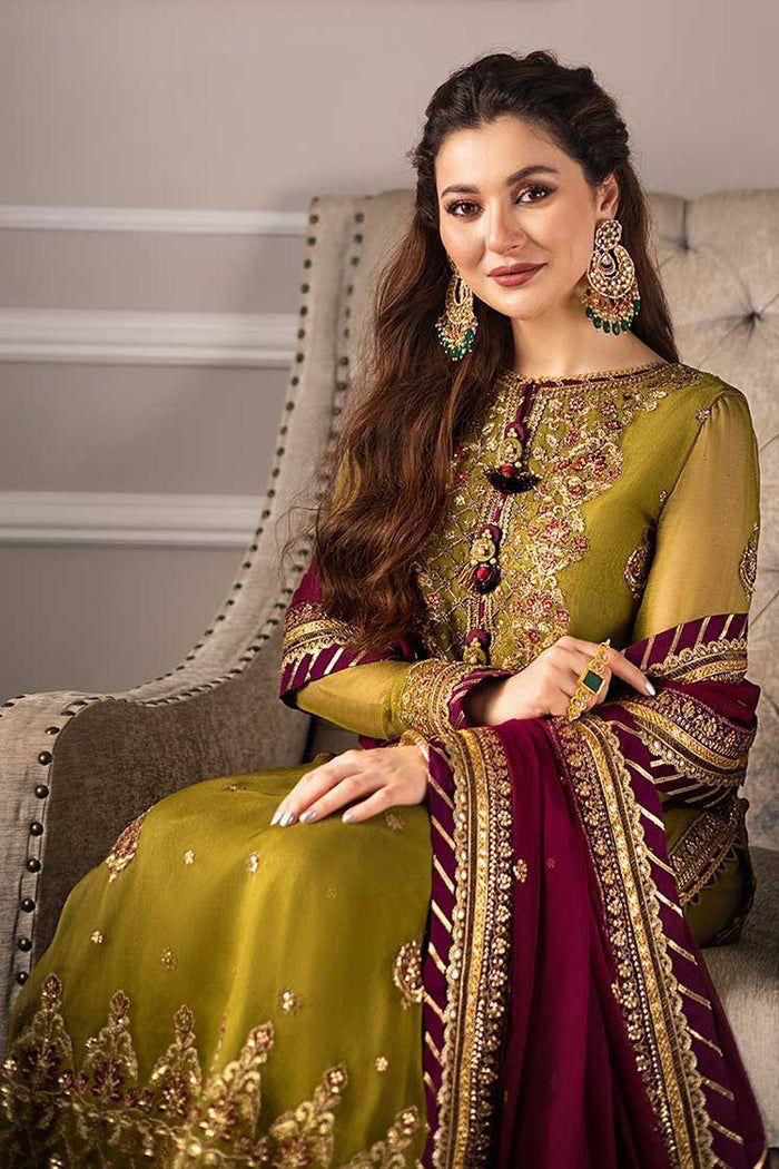 ASIM JOFA FANCY CHIFFON 3 PIECE SUITE