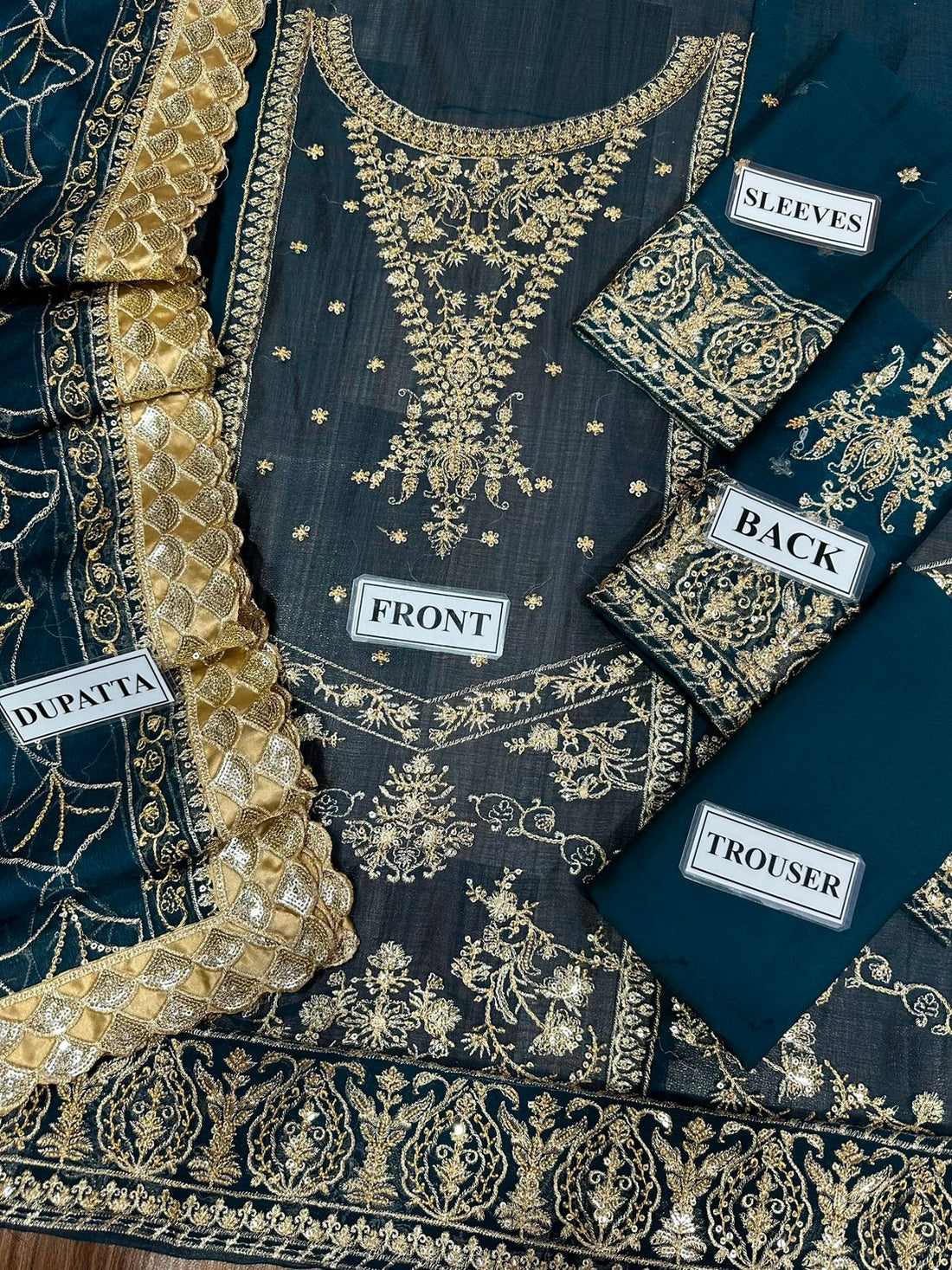 66%OFF @ASIM JOFA Fancy 3 piece Chiffon with Ready To Wear Dupatta party Wear .wedding Wear .heavy Embroidered Suite